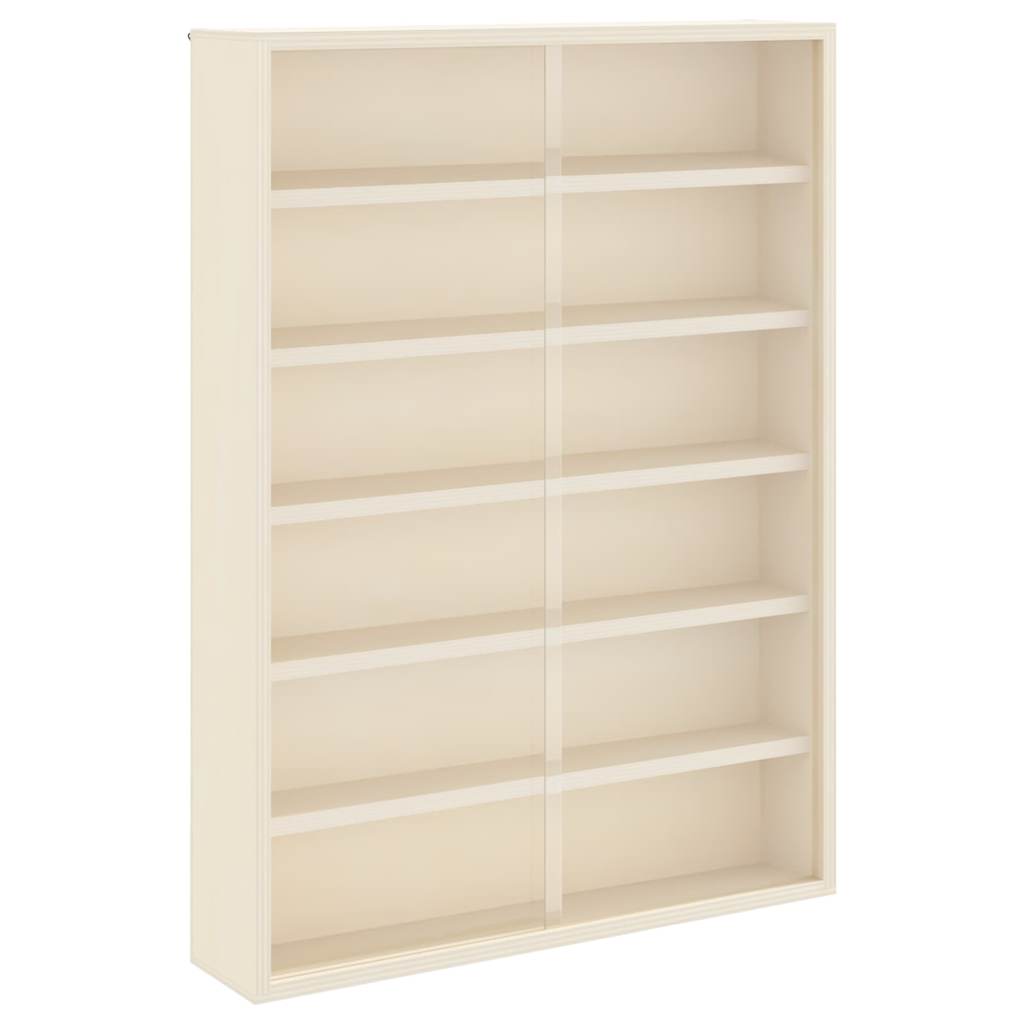 Holz-Sammelvitrine mit Regal Braun 40 x 8.5 x 54 cm Sperrholz