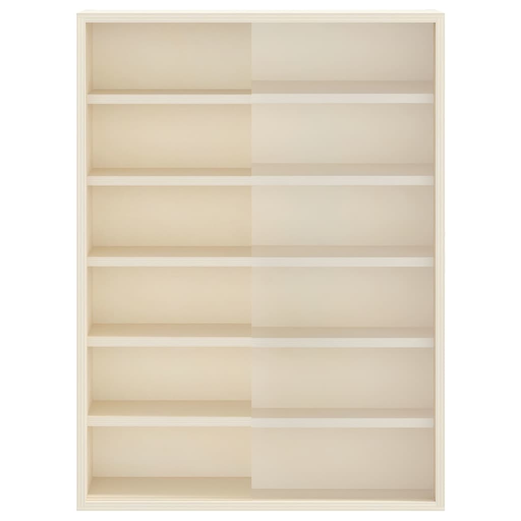 Holz-Sammelvitrine mit Regal Braun 40 x 8.5 x 54 cm Sperrholz