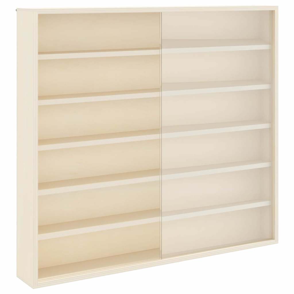 Holz-Sammelvitrine mit Regal Braun 60 x 8.5 x 54 cm Sperrholz