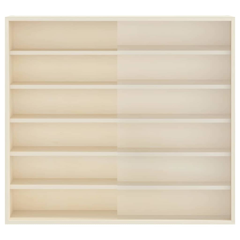 Holz-Sammelvitrine mit Regal Braun 60 x 8.5 x 54 cm Sperrholz