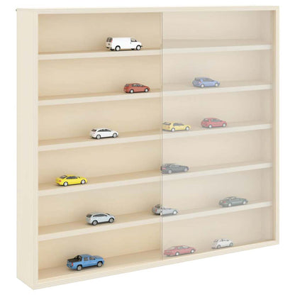 Holz-Sammelvitrine mit Regal Braun 60 x 8.5 x 54 cm Sperrholz