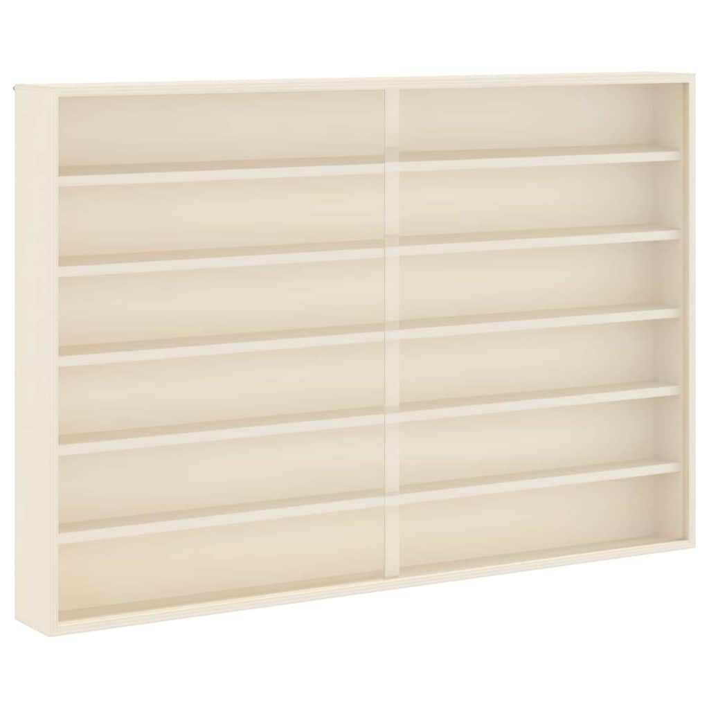 Holz-Sammelvitrine mit Regal Braun 80 x 8.5 x 54 cm Sperrholz