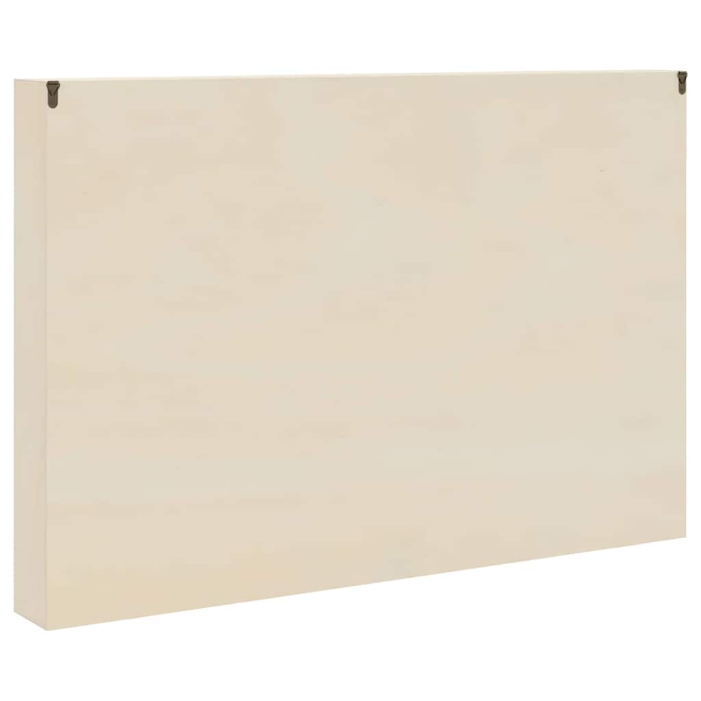 Holz-Sammelvitrine mit Regal Braun 80 x 8,5 x 54 cm Sperrholz