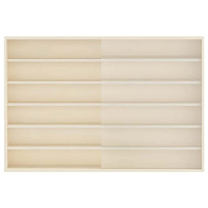 Holz-Sammelvitrine mit Regal Braun 80 x 8.5 x 54 cm Sperrholz