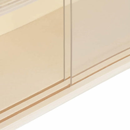 Holz-Sammelvitrine mit Regal Braun 100 x 8.5 x 54 cm Sperrholz