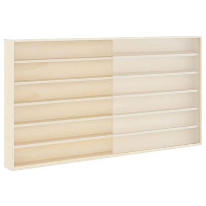 Holz-Sammelvitrine mit Regal Braun 100 x 8.5 x 54 cm Sperrholz