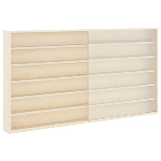 Holz-Sammelvitrine mit Regal Braun 100 x 8.5 x 54 cm Sperrholz