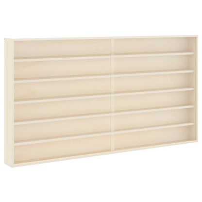 Holz-Sammelvitrine mit Regal Braun 100 x 8.5 x 54 cm Sperrholz