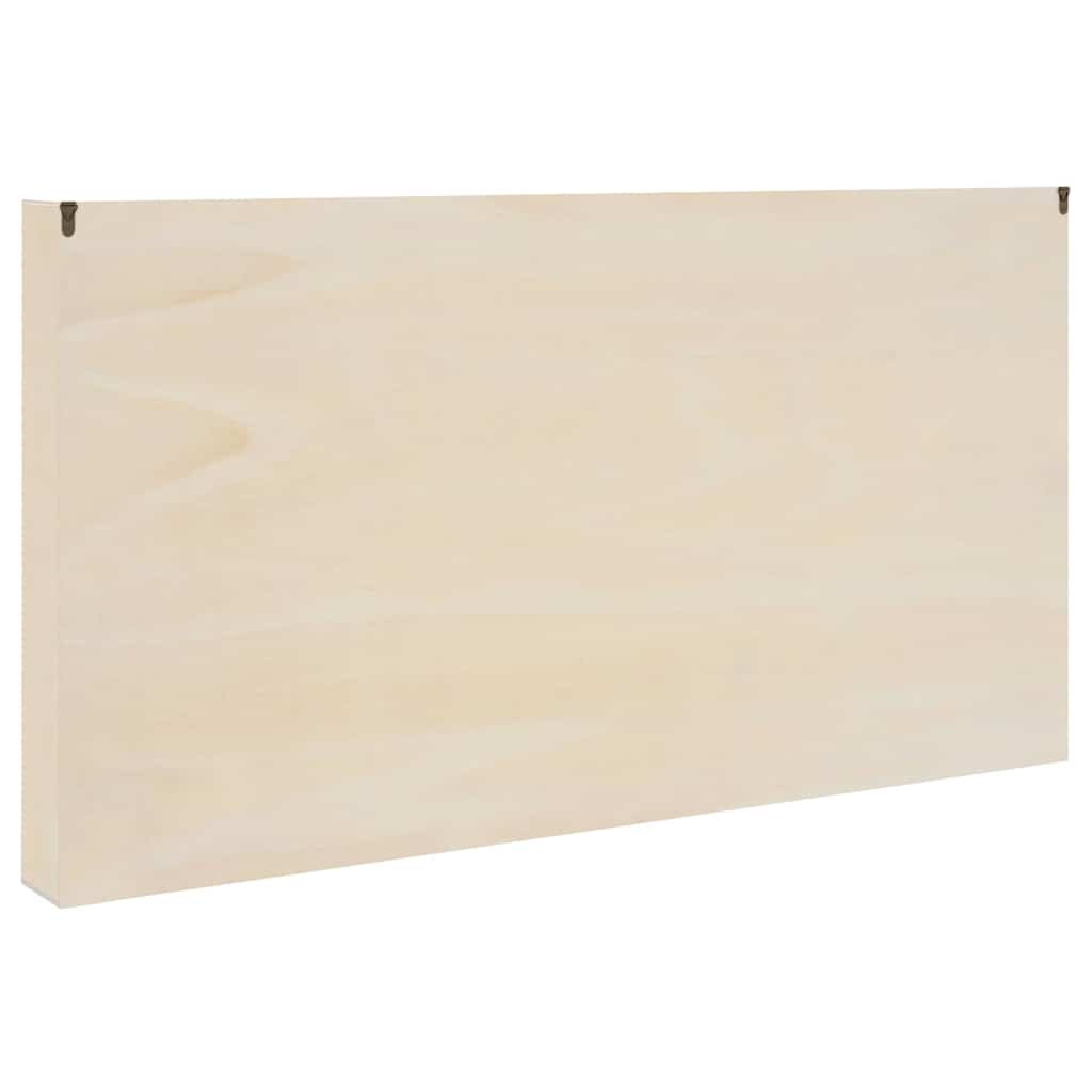 Holz-Sammelvitrine mit Regal Braun 100 x 8.5 x 54 cm Sperrholz
