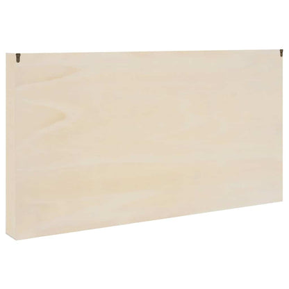 Holz-Sammelvitrine mit Regal Braun 100 x 8.5 x 54 cm Sperrholz