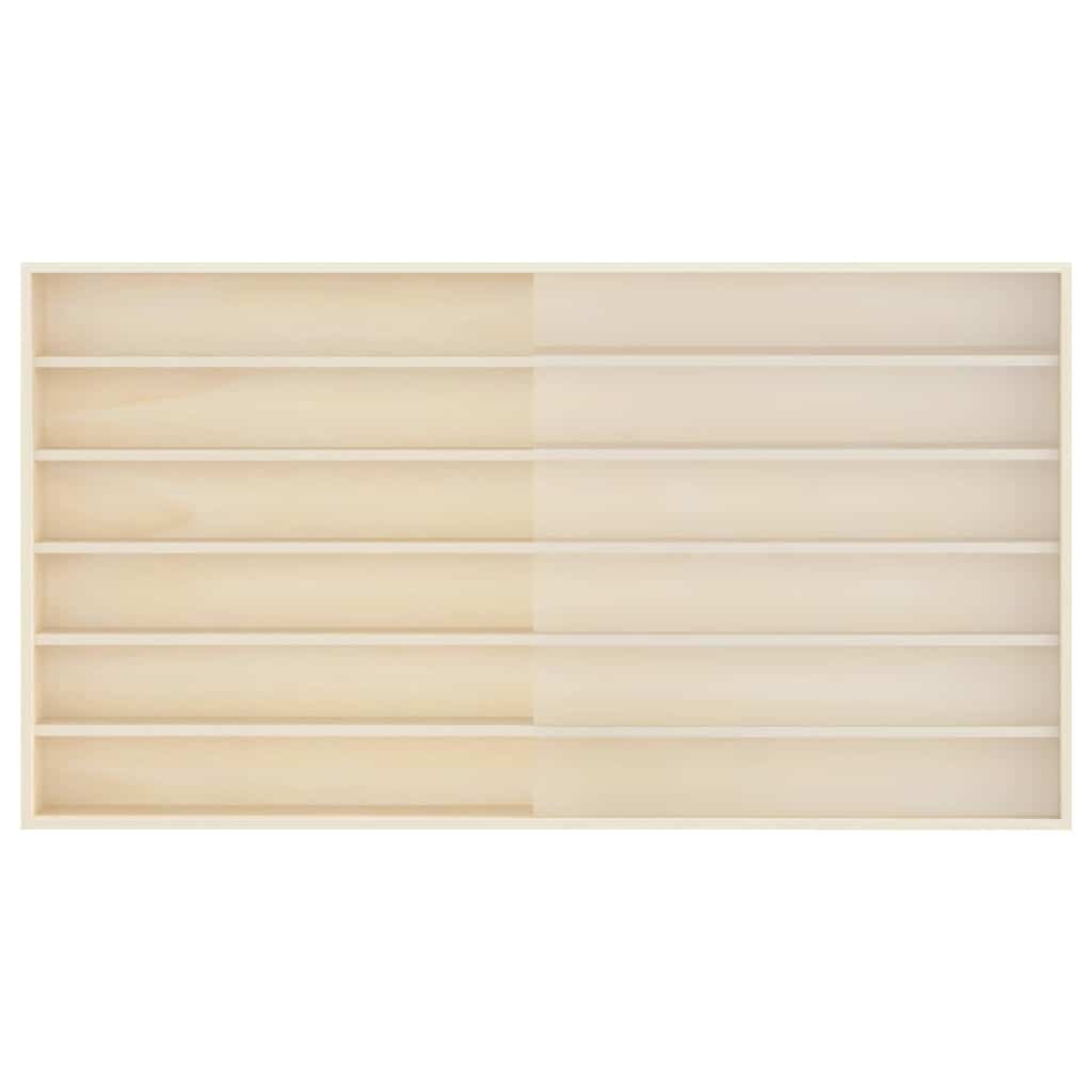 Holz-Sammelvitrine mit Regal Braun 100 x 8.5 x 54 cm Sperrholz