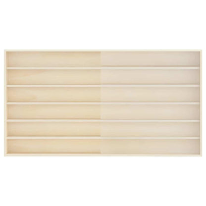 Holz-Sammelvitrine mit Regal Braun 100 x 8.5 x 54 cm Sperrholz