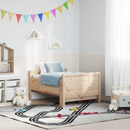 Ausziehbares Bettgestell für Kinder Braun 80 x 130 / 165 / 200 cm