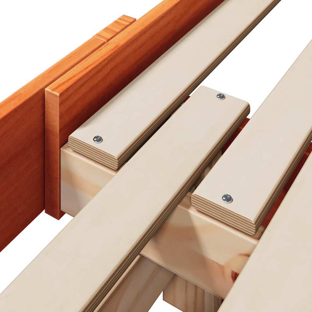 Ausziehbares Bettgestell für Kinder Sonstiges Wachsbraun