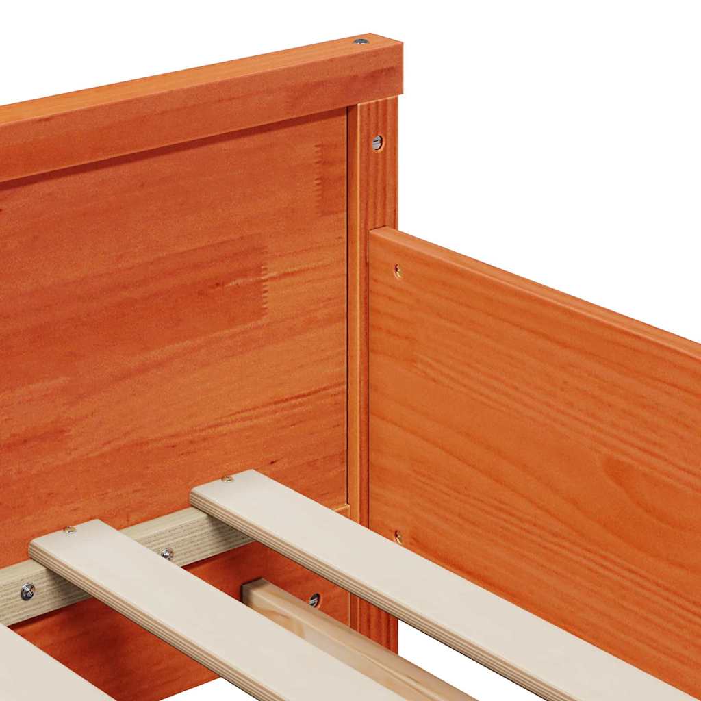 Ausziehbares Bettgestell für Kinder Sonstiges Wachsbraun