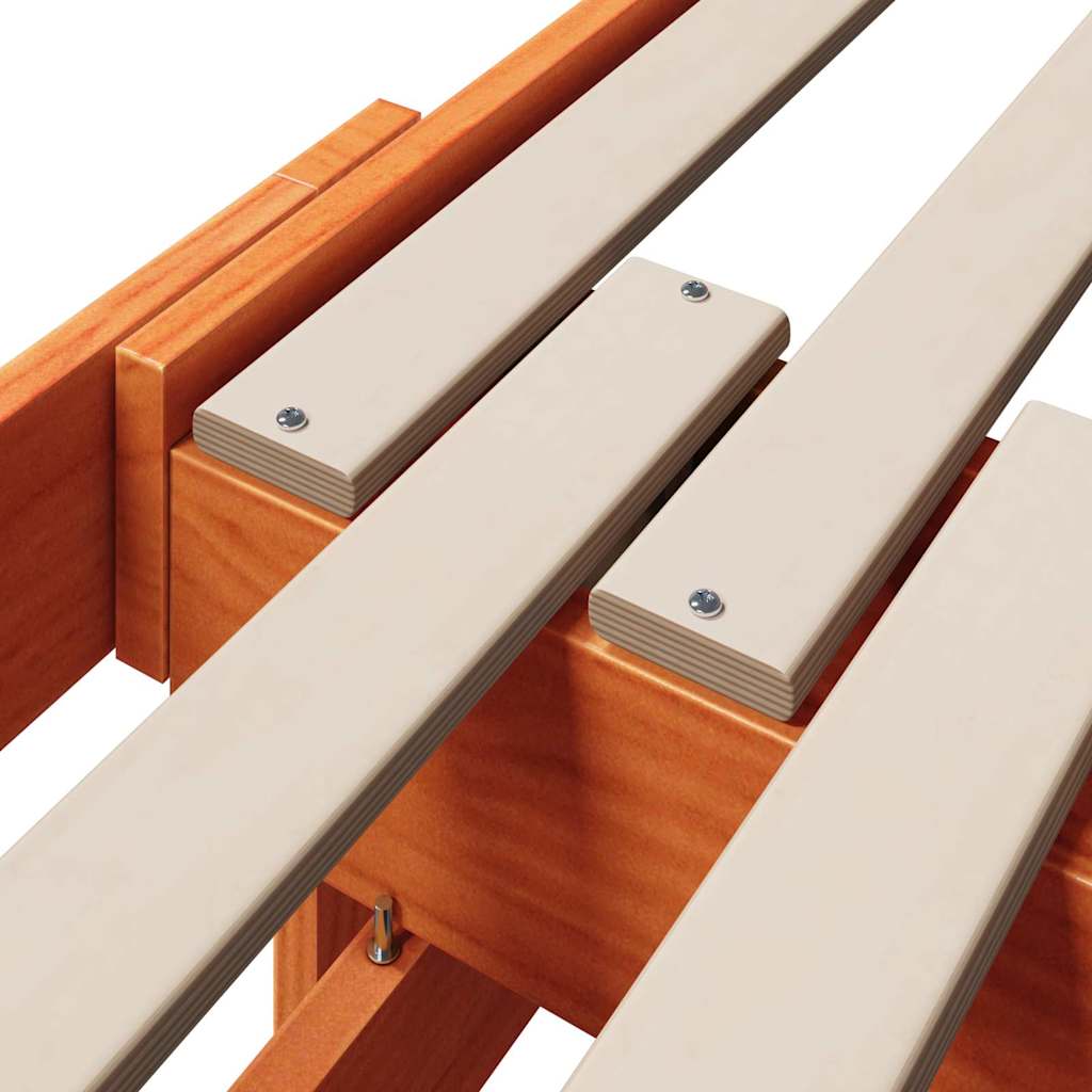 Ausziehbares Bettgestell für Kinder Sonstiges Wachsbraun