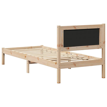 Bettgestell mit gepolstertem Kopfteil Taupe 75 x 190 cm Stoff