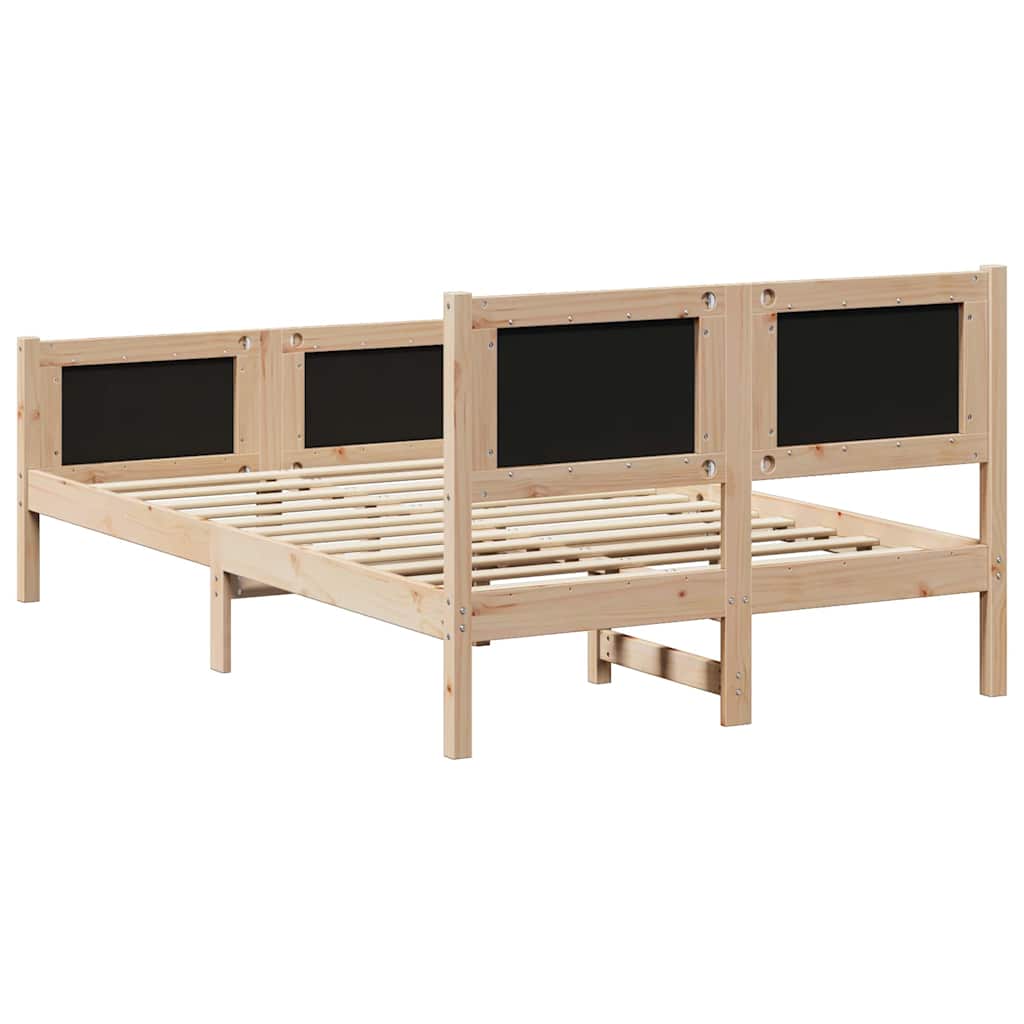 Bettgestell mit Kopfteil Schwarz 120 x 200 cm Stoff