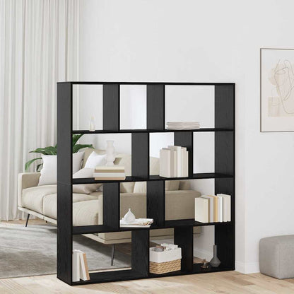Bücherregal Schwarze Eiche 132 x 29 x 141.5 cm Holzwerkstoff