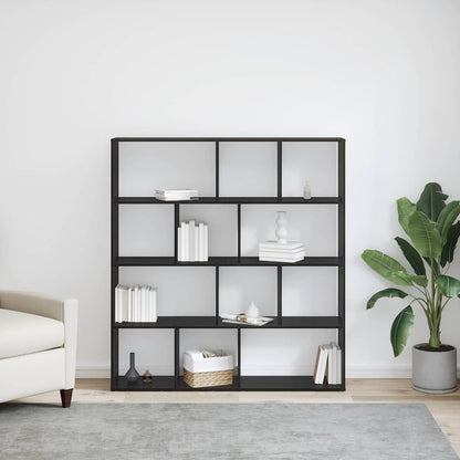 Bücherregal Schwarze Eiche 132 x 29 x 141.5 cm Holzwerkstoff