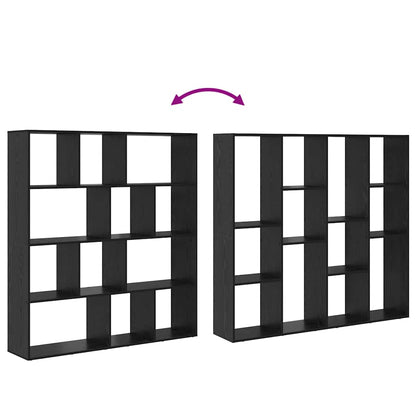 Bücherregal Schwarze Eiche 132 x 29 x 141.5 cm Holzwerkstoff