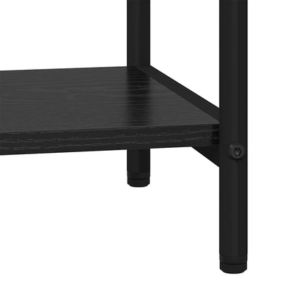 Regal Schwarz Eichen-Optik 80 x 30 x 146 cm Holzwerkstoff