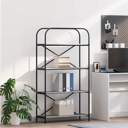 Regal Grau Sonoma 80 x 30 x 146 cm Holzwerkstoff