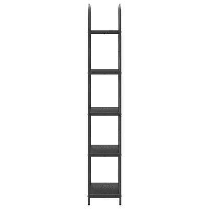 Regal Schwarz Eichen-Optik 60 x 30 x 183 cm Holzwerkstoff