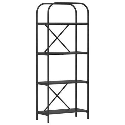 Regal Schwarz Eichen-Optik 60 x 30 x 146 cm Holzwerkstoff
