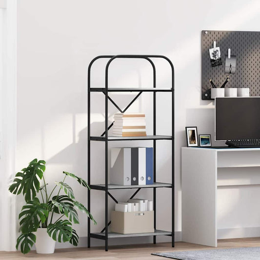 Regal Grau Sonoma 60 x 30 x 146 cm Holzwerkstoff