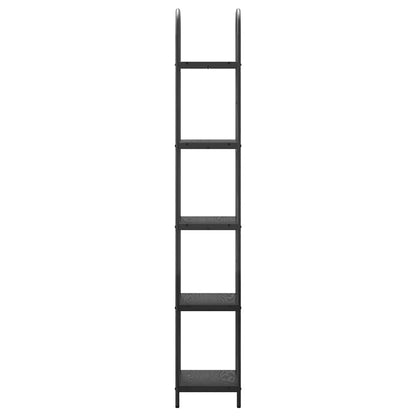 Regal Schwarz Eichen-Optik 40 x 30 x 183 cm Holzwerkstoff