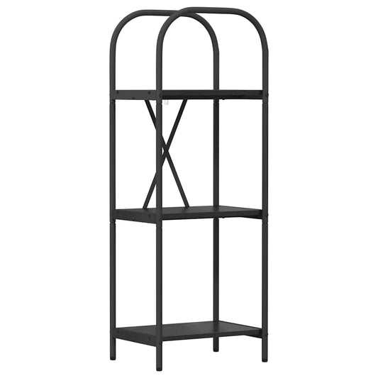 Regal Schwarz Eichen-Optik 40 x 30 x 109 cm Holzwerkstoff