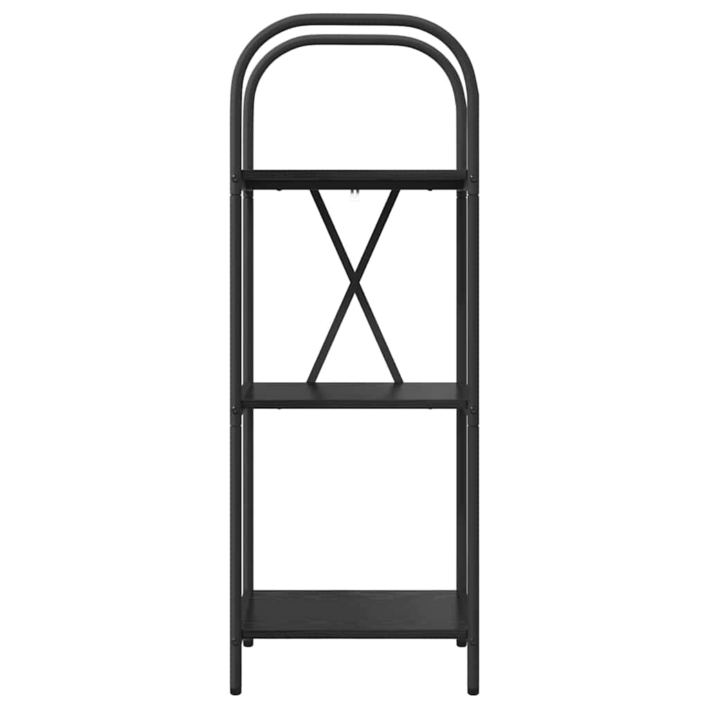 Regal Schwarz Eichen-Optik 40 x 30 x 109 cm Holzwerkstoff