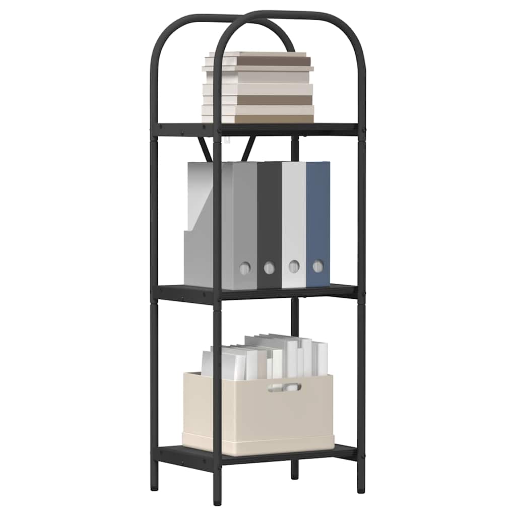 Regal Schwarz Eichen-Optik 40 x 30 x 109 cm Holzwerkstoff