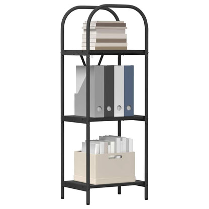 Regal Schwarz Eichen-Optik 40 x 30 x 109 cm Holzwerkstoff
