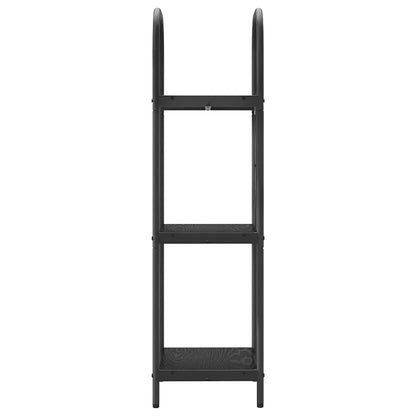 Regal Schwarz Eichen-Optik 40 x 30 x 109 cm Holzwerkstoff
