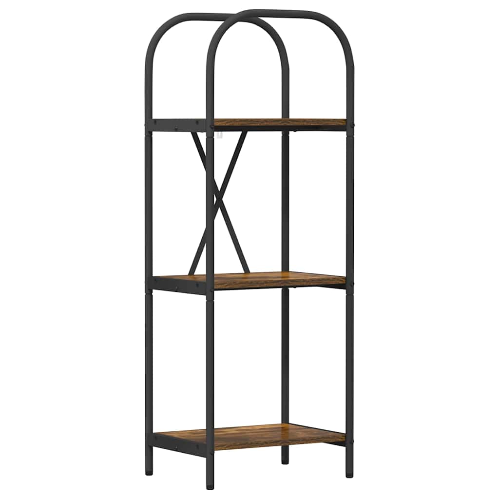Regal Räuchereiche 40 x 30 x 109 cm Holzwerkstoff