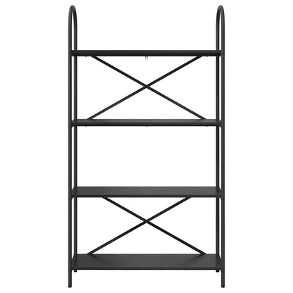 Regal Schwarz Eichen-Optik 80 x 30 x 146 cm Holzwerkstoff