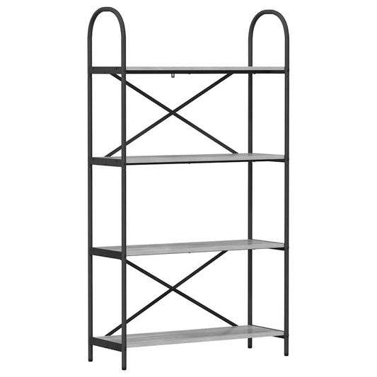 Regal Grau Sonoma 80 x 30 x 146 cm Holzwerkstoff