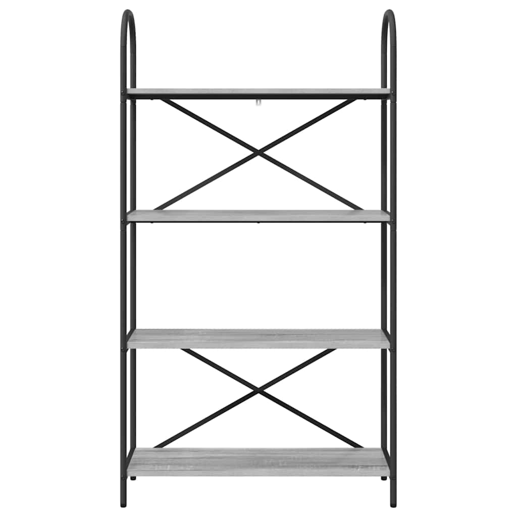 Regal Grau Sonoma 80 x 30 x 146 cm Holzwerkstoff