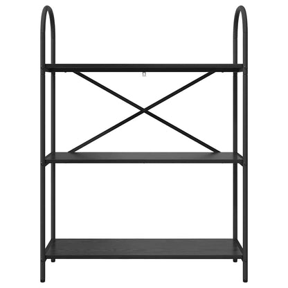Regal Schwarz Eichen-Optik 80 x 30 x 109 cm Holzwerkstoff