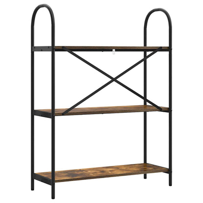 Regal Räuchereiche 80 x 30 x 109 cm Holzwerkstoff