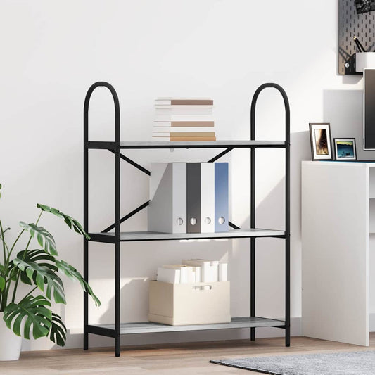 Regal Grau Sonoma 80 x 30 x 109 cm Holzwerkstoff