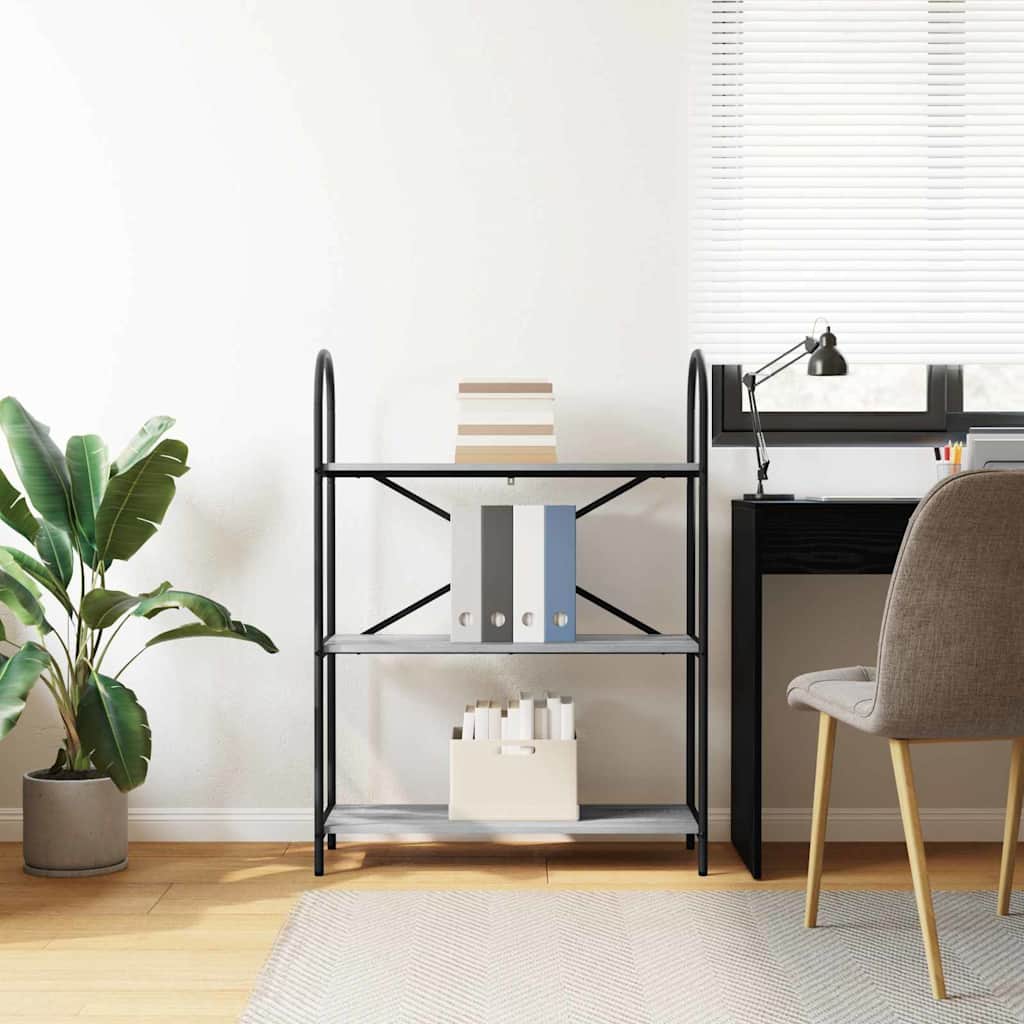 Regal Grau Sonoma 80 x 30 x 109 cm Holzwerkstoff