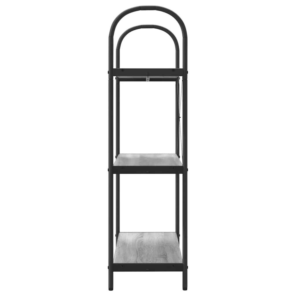 Regal Grau Sonoma 80 x 30 x 109 cm Holzwerkstoff