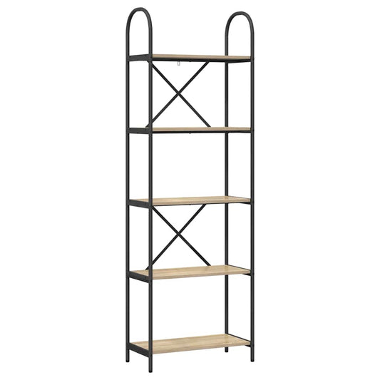 Regal Sonoma-Eiche 60 x 30 x 183 cm Holzwerkstoff