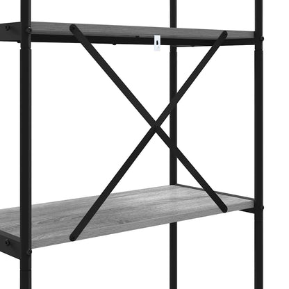 Regal Grau Sonoma 60 x 30 x 183 cm Holzwerkstoff