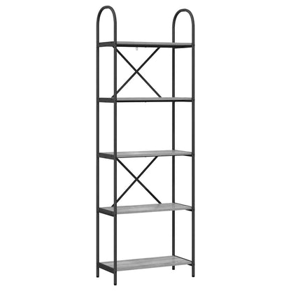 Regal Grau Sonoma 60 x 30 x 183 cm Holzwerkstoff