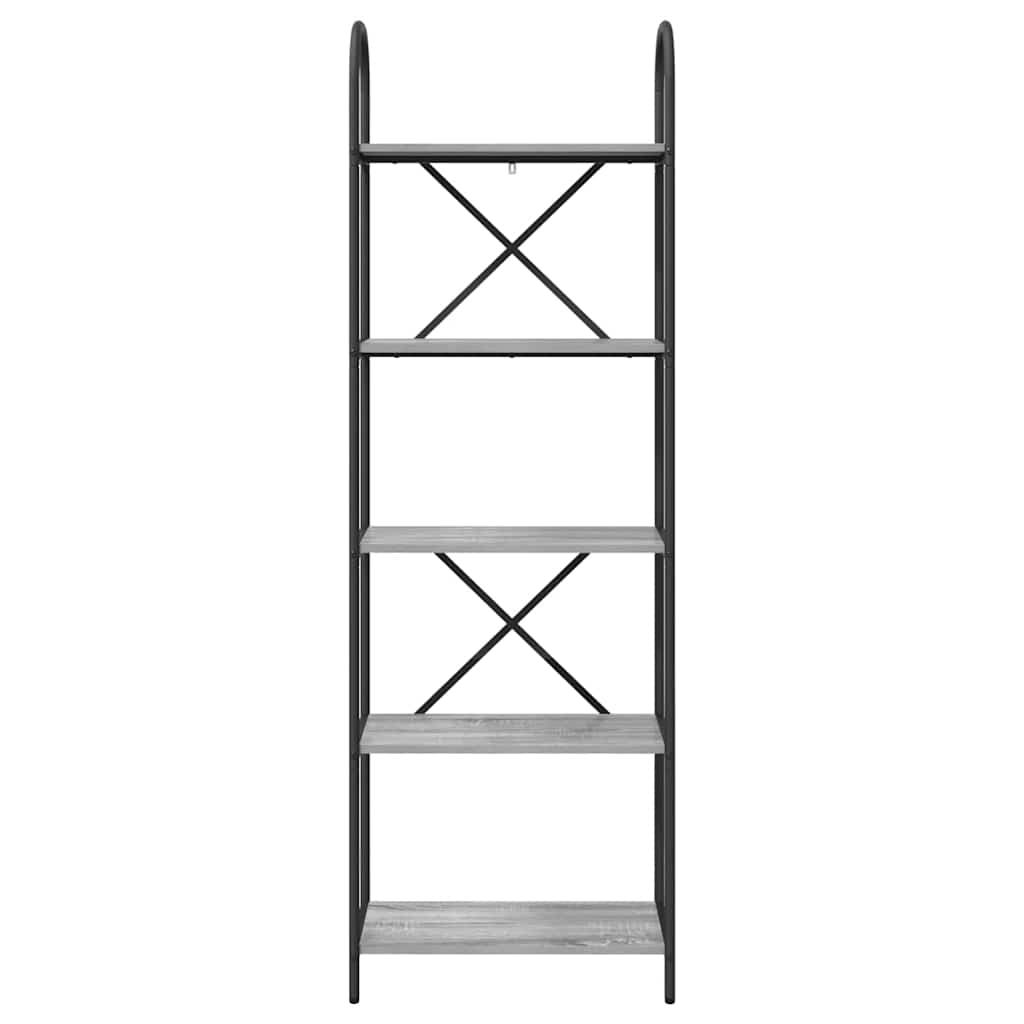 Regal Grau Sonoma 60 x 30 x 183 cm Holzwerkstoff
