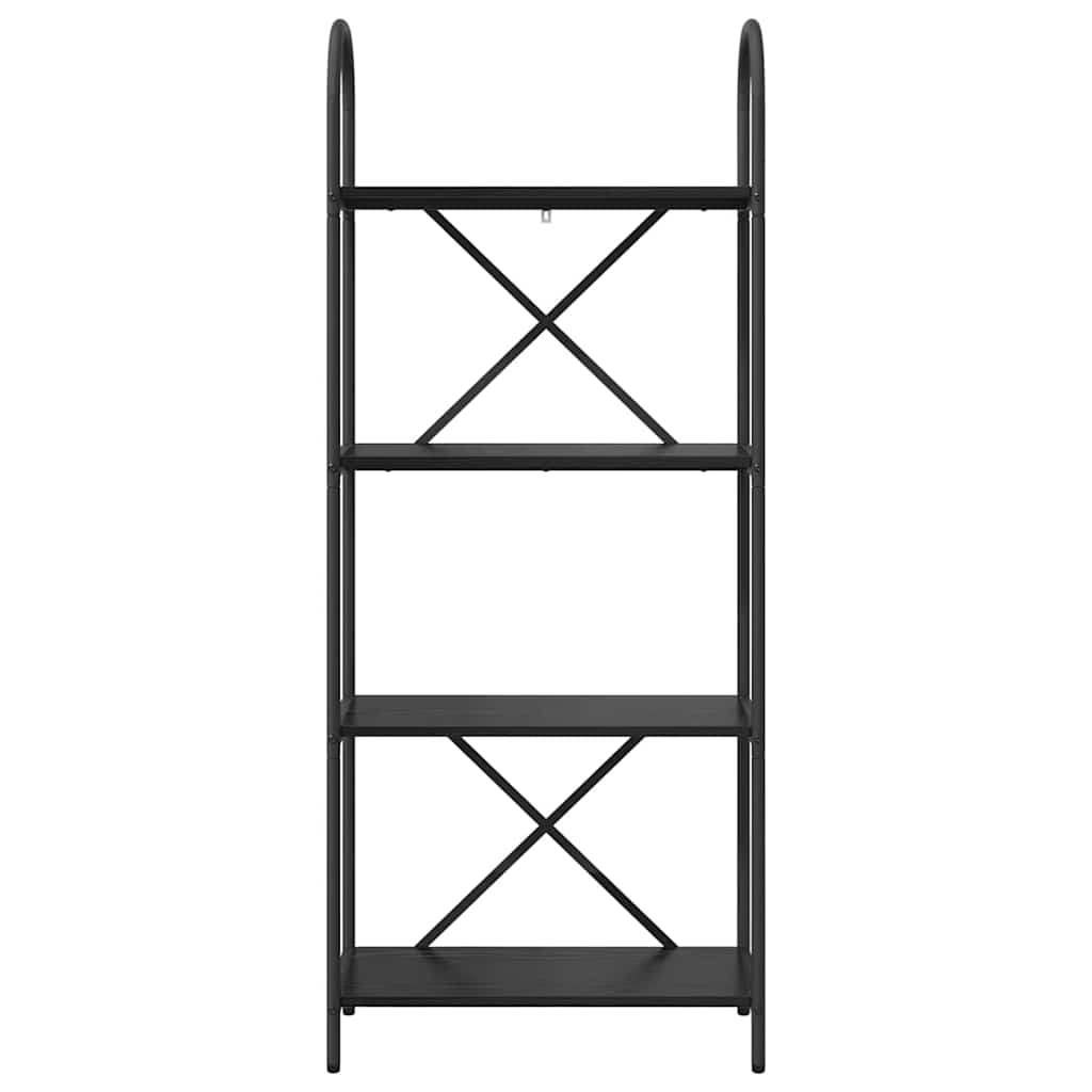Regal Schwarz Eichen-Optik 60 x 30 x 146 cm Holzwerkstoff